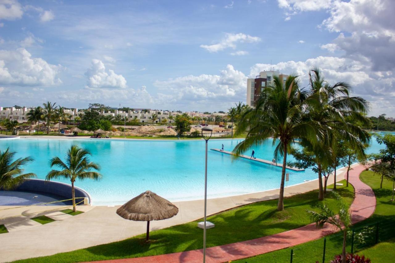 Departamento En Cancun Con 7 Albercas Tipo Playa Y Laguna Εξωτερικό φωτογραφία