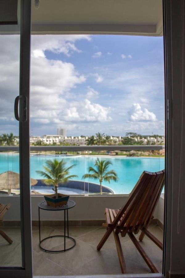 Departamento En Cancun Con 7 Albercas Tipo Playa Y Laguna Εξωτερικό φωτογραφία