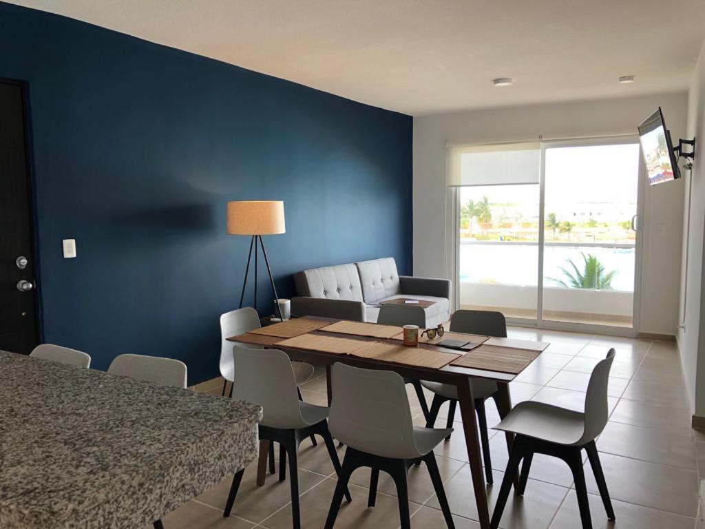 Departamento En Cancun Con 7 Albercas Tipo Playa Y Laguna Εξωτερικό φωτογραφία